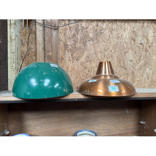 34 - x 2 metal shades