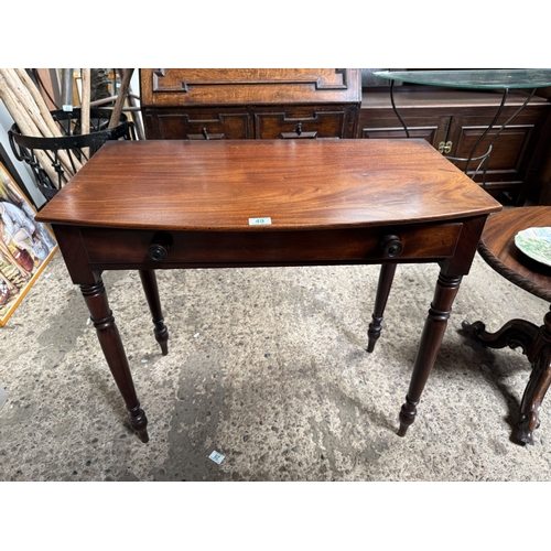 49 - hall table 1 drawer 46 cm deep x 84 cm long x 73 cm high