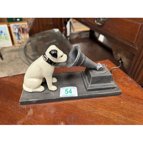 54 - metal HMV Nipper dog