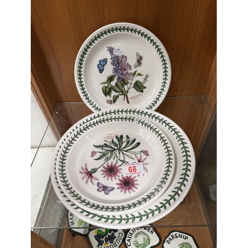 68 - x 3 Portmeirion plates