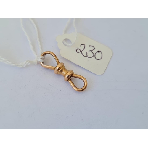 230 - Double end gold snap clip 2g