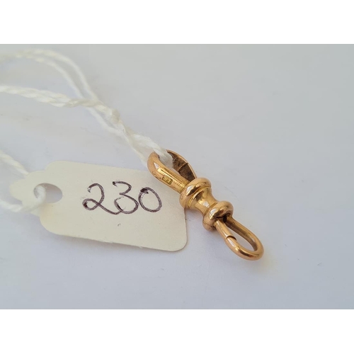 230 - Double end gold snap clip 2g