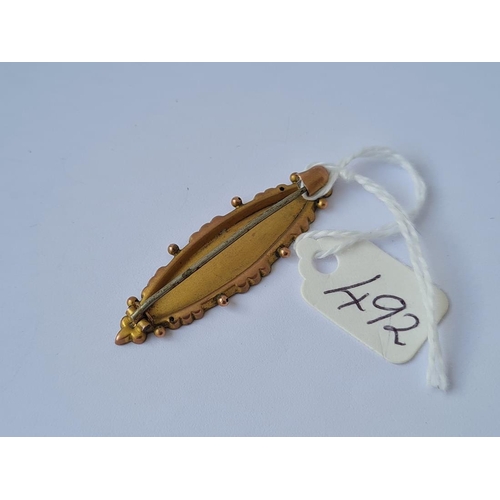 492 - Edwardian 9ct Baby brooch 2.2g