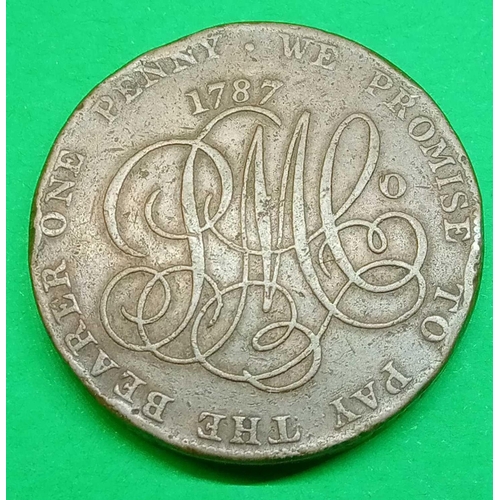 1184 - Parrys mine 1787 penny token