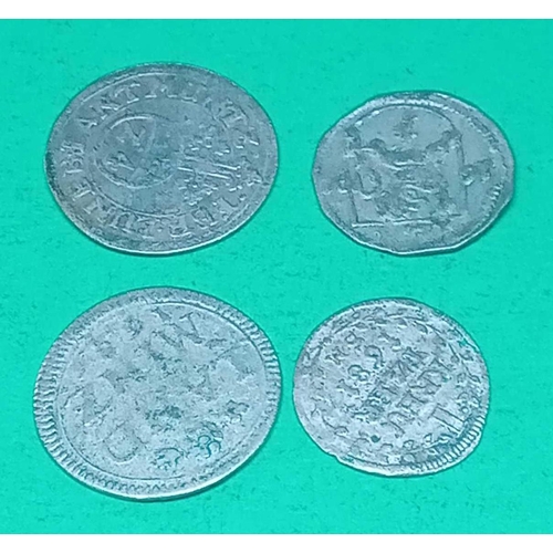 1239 - Four 17th Century European coins