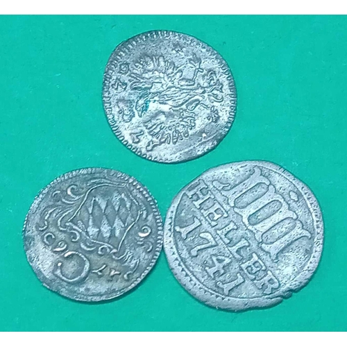 1240 - Three 18th Century European coins