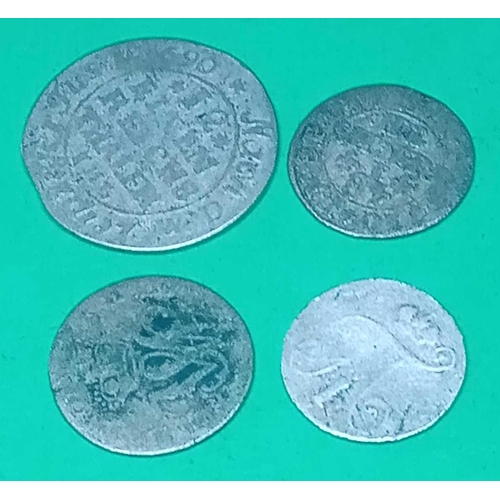 1242 - Four 18th Century European coins