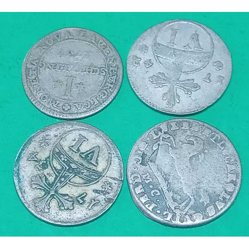 1251 - Four 18th Century German coins