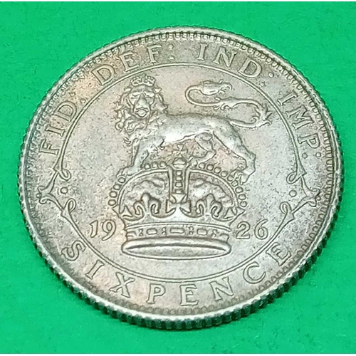 1374 - 1926 sixpence, extremely fine