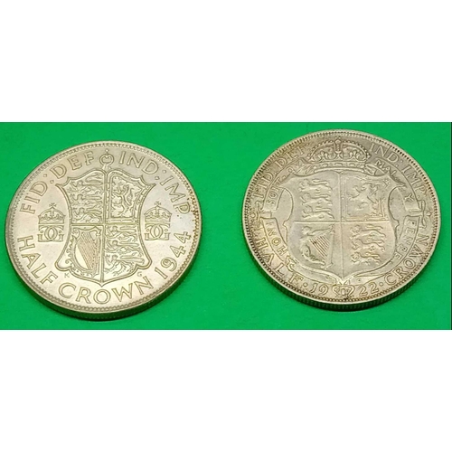 1378 - 1922 and 1944 half-crowns