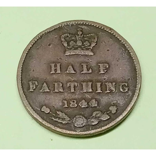 1387 - 1844 half-farthing