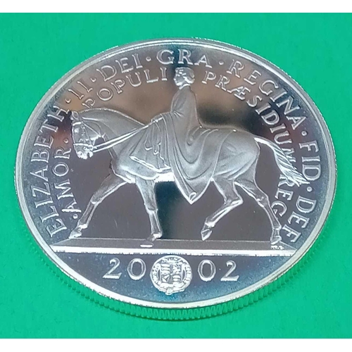 1401 - 2002 proof silver £5 coin