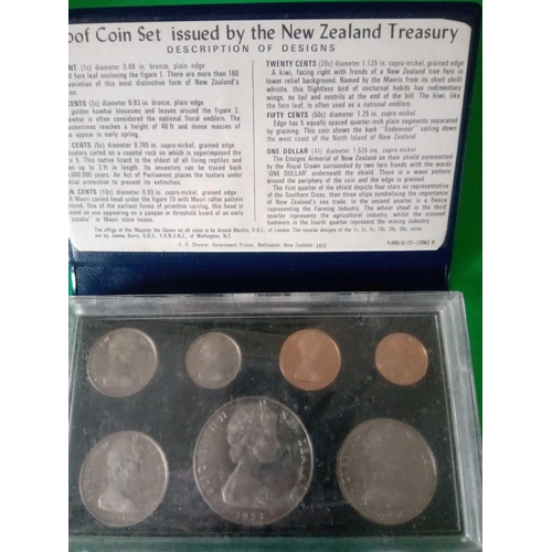 1414 - 1973/1977 New Zealand mint set