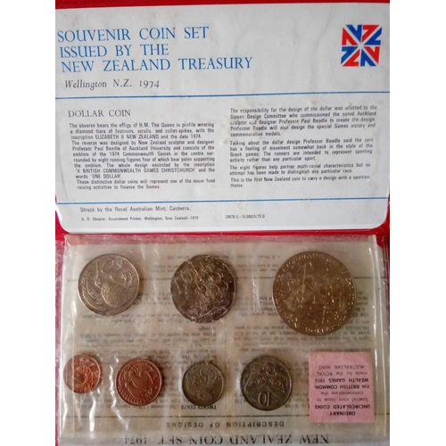 1414 - 1973/1977 New Zealand mint set