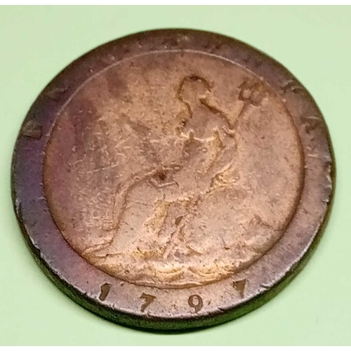 1432 - 1797 George III Cartwheel penny