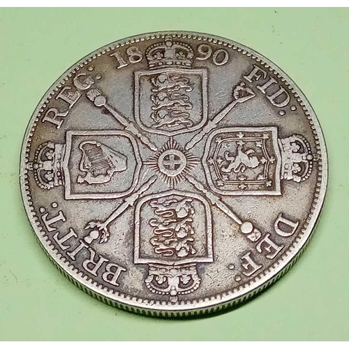 1436 - Double florin 1890