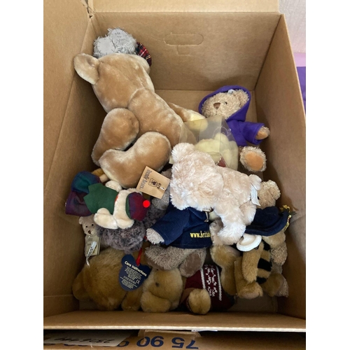 1630 - A box of various small bears