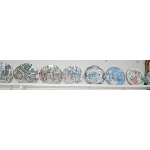 2000 - A shelf with Royal Doulton Dickens type plates to north side