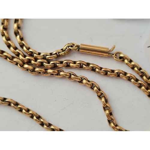 497 - A belcher link neck chain 9ct 16 inches - 6.4 gms