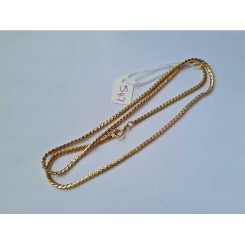 547 - A GOOD NECK CHAIN 9CT 24 INCHES - 20.6 GMS