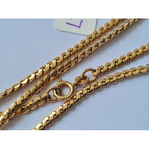 547 - A GOOD NECK CHAIN 9CT 24 INCHES - 20.6 GMS