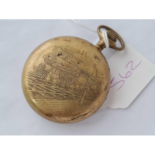 562 - A  gents metal pocket watch 