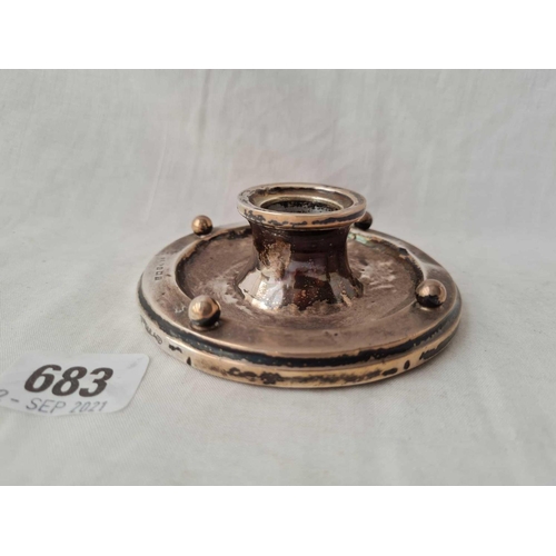 683 - An inkstand capstan shaped - 4