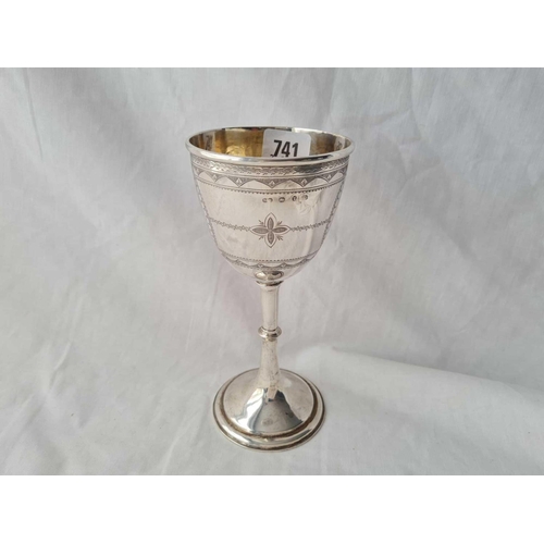 741 - A Victorian goblet for 