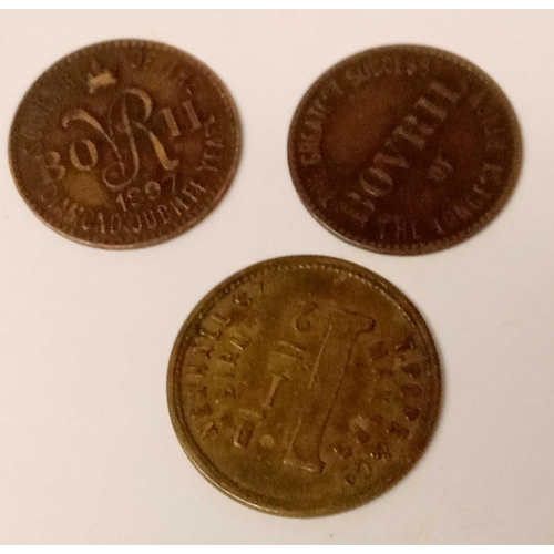 1318 - Two Bovril tokens plus one