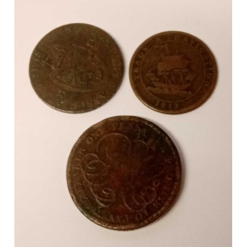 1132 - Two penny tokens 1811 British 1812