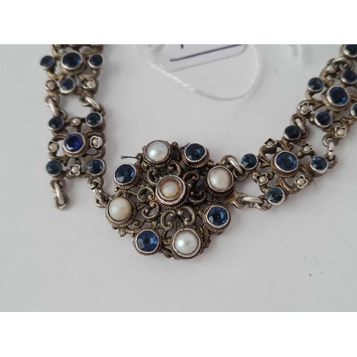 13 - A antique AUSTRO HUNGARIAN gem set bracelet