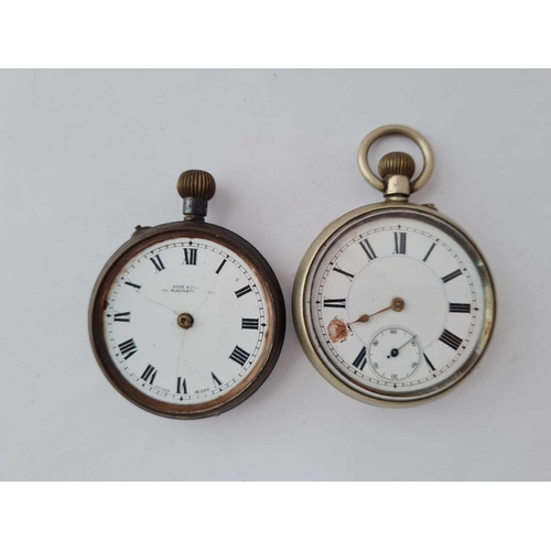 1024 - Two gents metal pocket watches AF