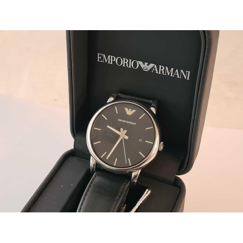 1030 - A cased gents wrist watch by Emporio Armani