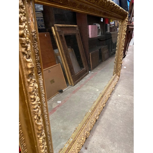 1687 - A large gilt framed mirror  69 wide