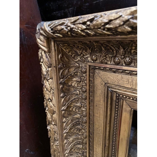 1688 - A Victorian heavy gilt picture frame