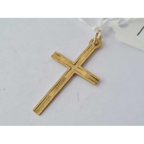 182 - A cross pendant 9ct