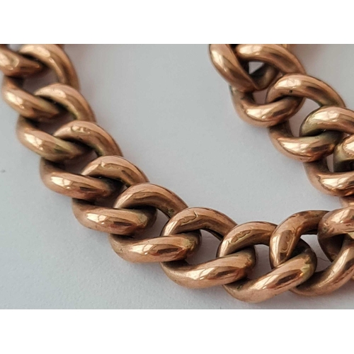 270 - A VICTORIAN ALBERT 9CT ROSE GOLD WATCH CHAIN 16.3g