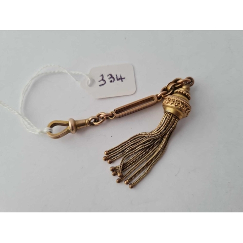 334 - A TASSEL DROP ON CLIP 9CT - 11 GMS