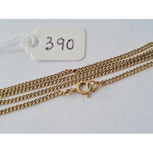 390 - A belcher link neck chain 9ct 20 inch - 3.6 gms