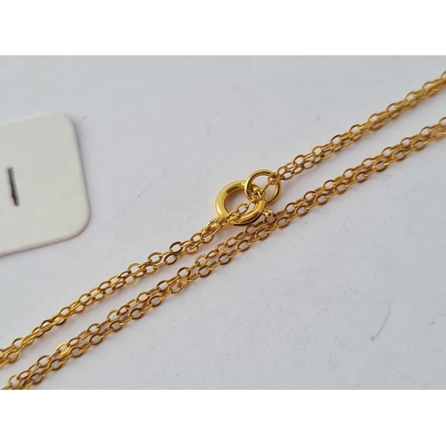 391 - A neck chain 9ct 16 inch