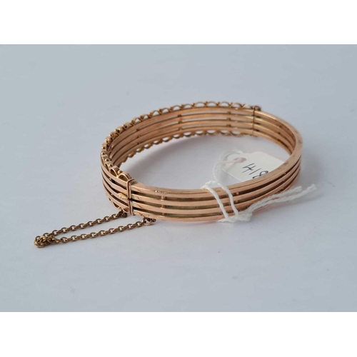 418 - A ROSE GOLD BANGLE - 13.6 GMS