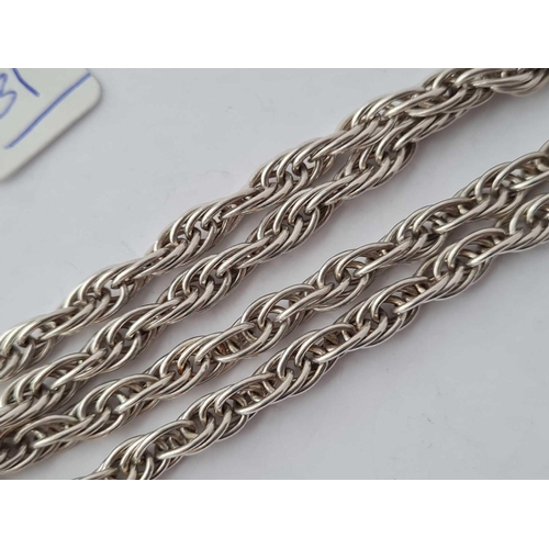 531 - A big silver chain - 54 gms