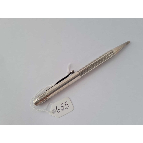 655 - A silver propelling pencil