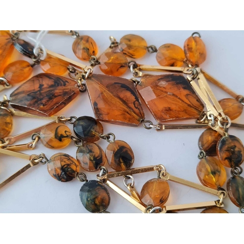 9 - A amber type necklace