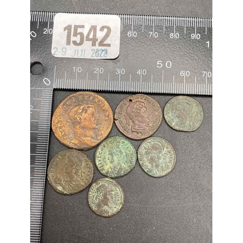 1542 - Seven Roman coins