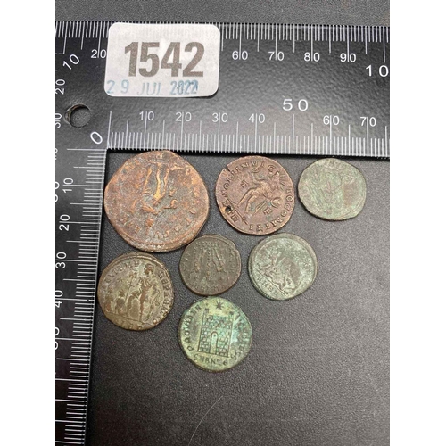 1542 - Seven Roman coins