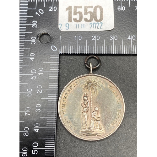 1550 - Silver Temperance medal 18 g