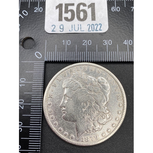 1561 - USA silver dollar 1879