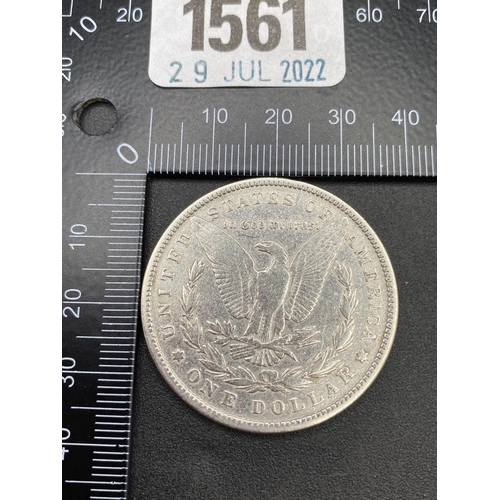 1561 - USA silver dollar 1879