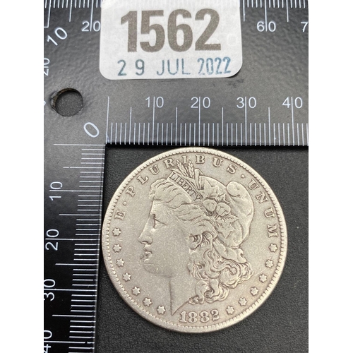 1562 - USA silver dollar 1882